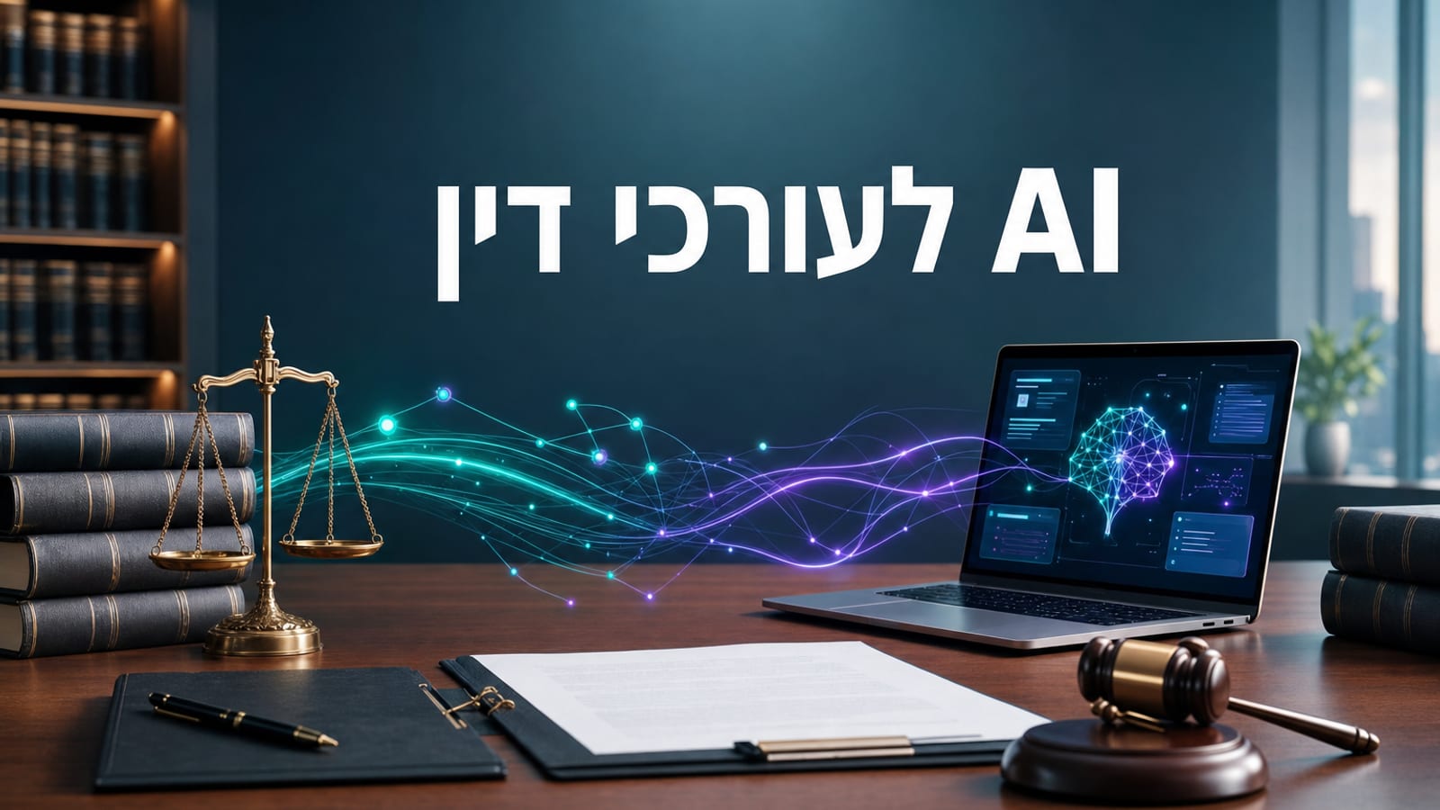 בינה מלאכותית במשרד עורכי דין — מחקר משפטי, ניסוח חוזים וסוכני AI בסביבה משפטית מודרנית