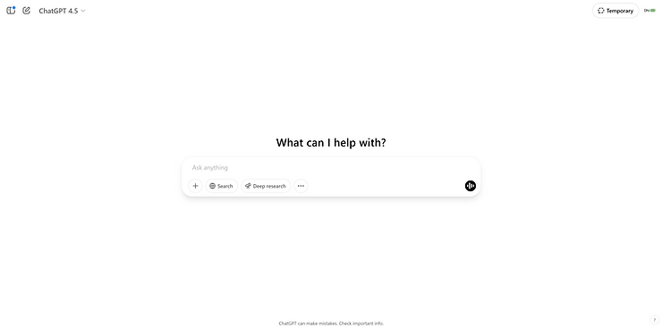 צילום מסך של ממשק CHATGPT מבית OPENAI