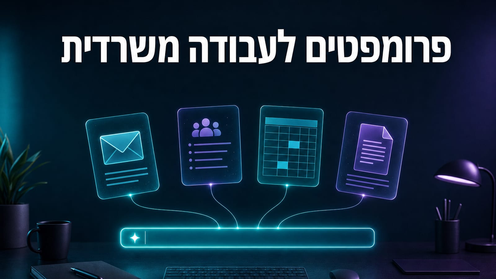 הפרומפטים הכי שימושיים לעבודה משרדית — מדריך מעשי לשנת 2026