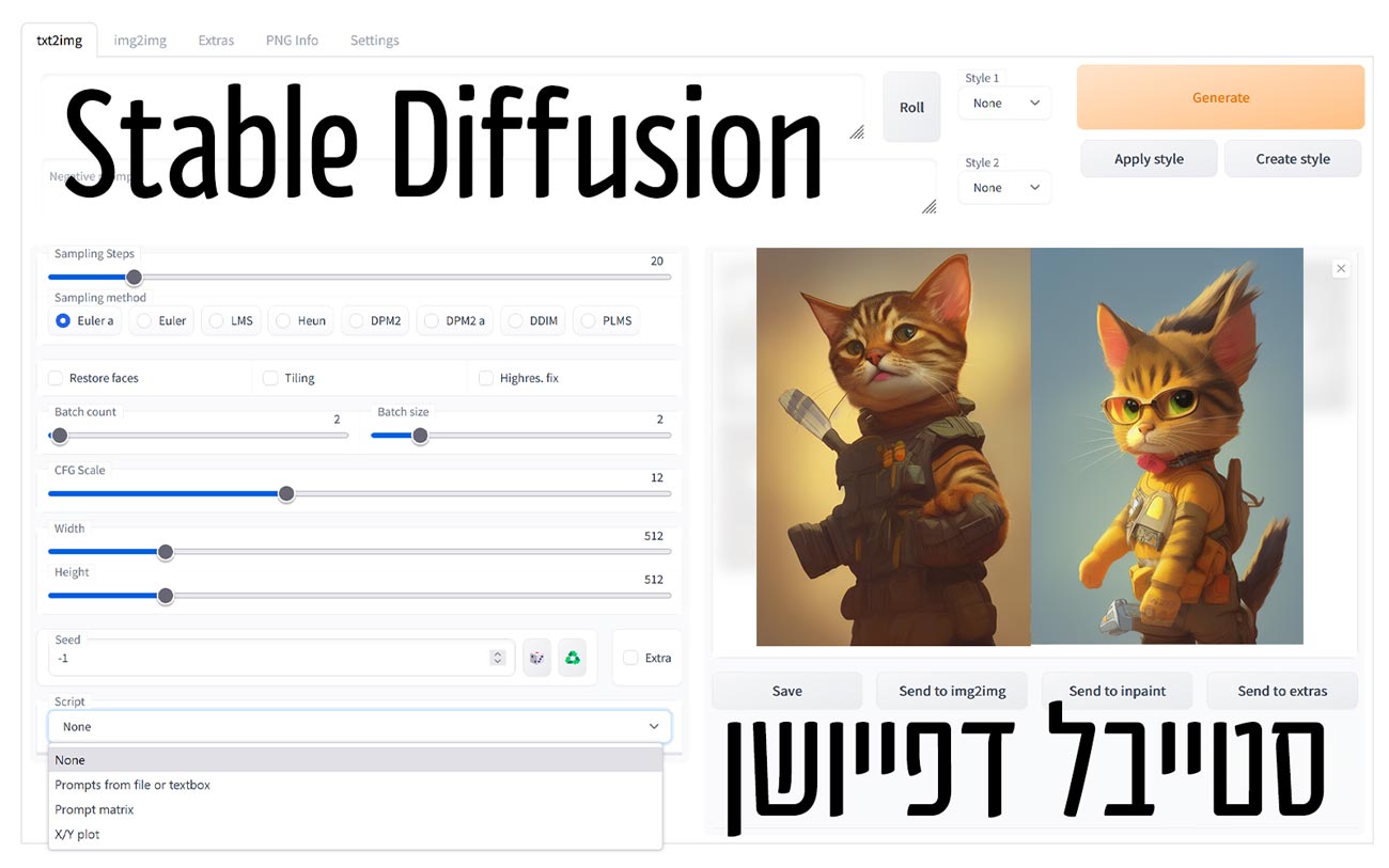 מה זה סטייבל דיפיוזן, איך משתמשים ומה ניתן לעשות בתוכנת בינה מלאכותית הזו